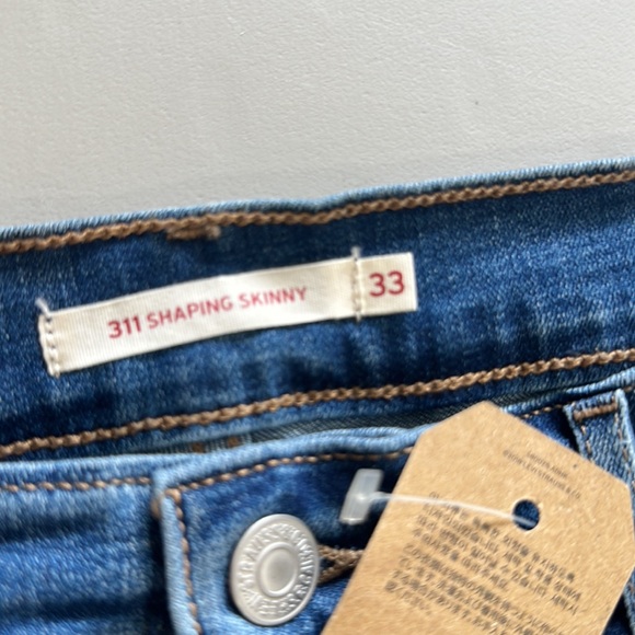 Levi's 311 shaping skinny a mid rise tummy slimming gene 33 x 30 NWT - Picture 7 of 7